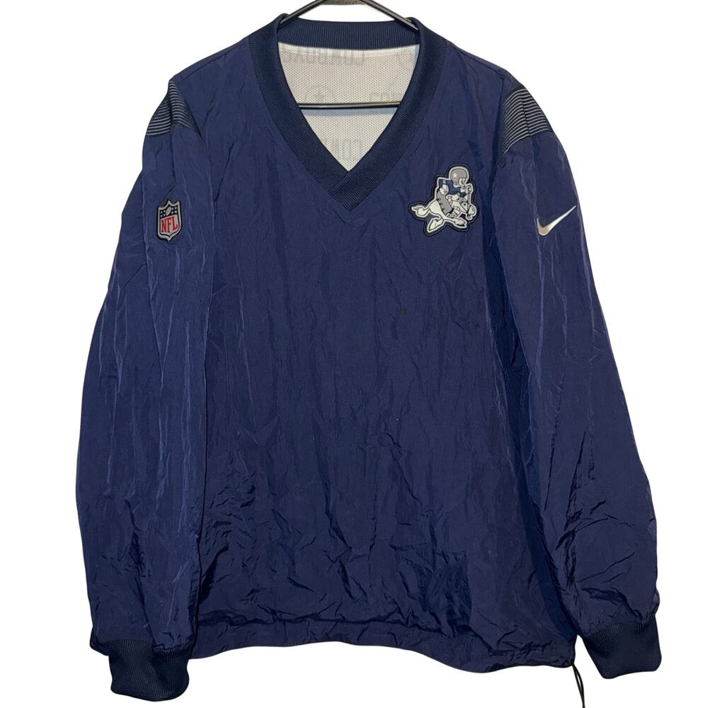 Dallas Cowboys NFL Nike On-Field Team ID Reversible Windbreaker Pullover XL